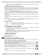 Предварительный просмотр 30 страницы ECG KV 118 Instruction Manual