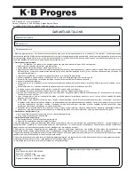 Предварительный просмотр 38 страницы ECG KV 118 Instruction Manual