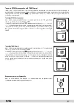 Предварительный просмотр 21 страницы ECG KV 119 Instruction Manual