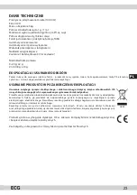 Предварительный просмотр 23 страницы ECG KV 119 Instruction Manual