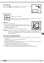 Предварительный просмотр 29 страницы ECG KV 119 Instruction Manual