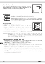 Предварительный просмотр 36 страницы ECG KV 119 Instruction Manual