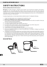 Предварительный просмотр 38 страницы ECG KV 119 Instruction Manual