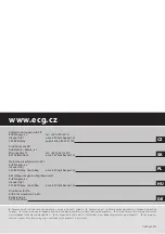 Предварительный просмотр 48 страницы ECG KV 119 Instruction Manual