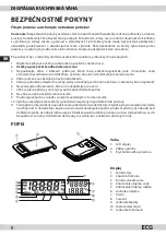 Preview for 8 page of ECG KV 130 Instruction Manual