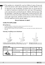 Preview for 6 page of ECG Latte Art Instruction Manual