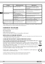 Предварительный просмотр 25 страницы ECG M351 Instruction Manual