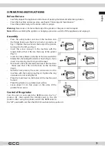 Предварительный просмотр 9 страницы ECG MG 2510 Power Instruction Manual