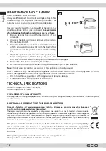 Предварительный просмотр 12 страницы ECG MG 2510 Power Instruction Manual