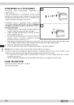 Предварительный просмотр 70 страницы ECG MG 2510 Power Instruction Manual