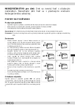 Предварительный просмотр 83 страницы ECG MG 2510 Power Instruction Manual