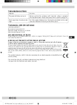 Preview for 41 page of ECG MH 158 Instruction Manual