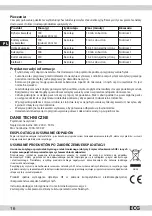 Preview for 16 page of ECG MH 168 Fit4life Instruction Manual