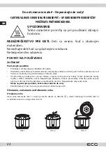 Предварительный просмотр 22 страницы ECG MHT 1660 Pressione Instruction Manual