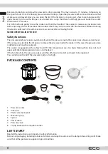 Preview for 8 page of ECG MHT 1661 Pressione Nuovo Instruction Manual