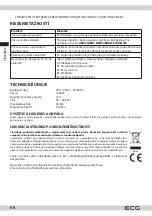 Предварительный просмотр 68 страницы ECG MHT 1661 Pressione Nuovo Instruction Manual