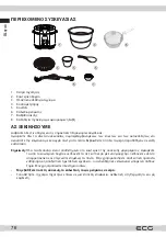 Предварительный просмотр 76 страницы ECG MHT 1661 Pressione Nuovo Instruction Manual