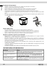 Предварительный просмотр 86 страницы ECG MHT 1661 Pressione Nuovo Instruction Manual