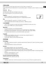 Preview for 11 page of ECG MHZ 270 SD Instruction Manual