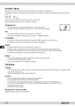 Preview for 70 page of ECG MHZ 270 SD Instruction Manual