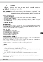 Preview for 83 page of ECG MHZ 270 SD Instruction Manual