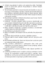 Preview for 4 page of ECG Mix&Go SM 3510 Instruction Manual