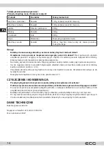 Preview for 14 page of ECG Mix&Go SM 3510 Instruction Manual