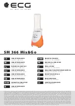 Preview for 1 page of ECG Mix&Go SM 366 Manual