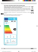 Предварительный просмотр 34 страницы ECG MK 103 Instruction Manual