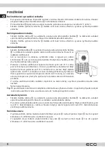 Предварительный просмотр 8 страницы ECG MK 104 Instruction Manual