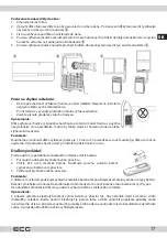 Предварительный просмотр 17 страницы ECG MK 104 Instruction Manual