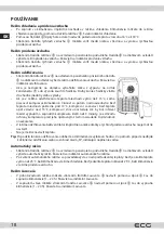 Предварительный просмотр 18 страницы ECG MK 104 Instruction Manual