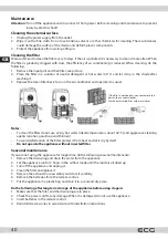 Предварительный просмотр 40 страницы ECG MK 104 Instruction Manual