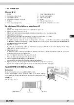 Предварительный просмотр 57 страницы ECG MK 104 Instruction Manual