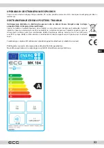 Предварительный просмотр 63 страницы ECG MK 104 Instruction Manual