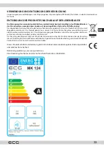 Preview for 33 page of ECG MK 124 Instruction Manual