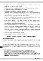 Предварительный просмотр 70 страницы ECG MN 105 Instruction Manual