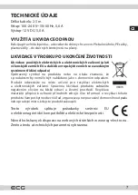 Предварительный просмотр 7 страницы ECG MP 2500 Instruction Manual