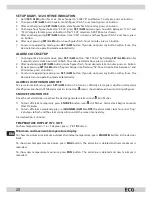 Предварительный просмотр 20 страницы ECG MS 001 W Operating Manual