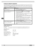 Предварительный просмотр 26 страницы ECG MS 004 L Operating Manual