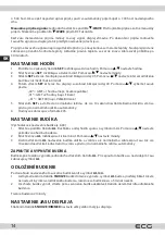 Предварительный просмотр 14 страницы ECG MS 007 Instruction Manual