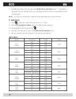 Предварительный просмотр 62 страницы ECG MTD 201 GS User Manual