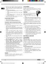 Предварительный просмотр 4 страницы ECG MTD 202 S Operating Manual