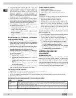 Предварительный просмотр 4 страницы ECG MTD 205 SE Instruction Manual