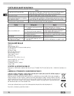 Предварительный просмотр 16 страницы ECG MTD 205 SE Instruction Manual