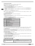 Preview for 22 page of ECG MTD 205 SS Instruction Manual