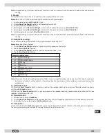 Preview for 43 page of ECG MTD 205 SS Operating Manual