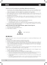 Preview for 36 page of ECG MTD 206 VSS User Manual