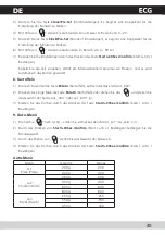 Preview for 41 page of ECG MTD 230 SS Operating Manual