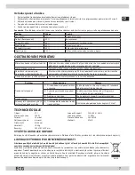 Preview for 7 page of ECG MTM 1701 B Operating Manual